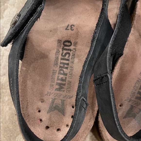 Mephisto Halinka Sandal Navy Sandalbuck Size 37 - Picture 9 of 9